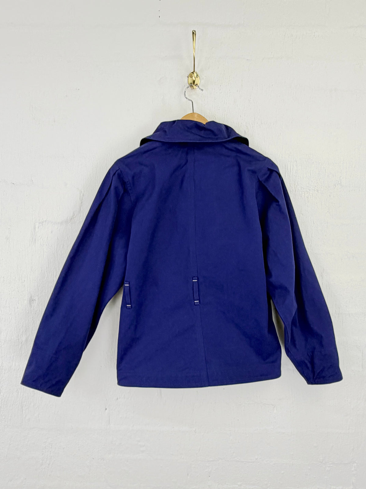 Isabel Marant Electric Blue 'Dipazo' Ruffled Cotton-Twill Jacket - AU8