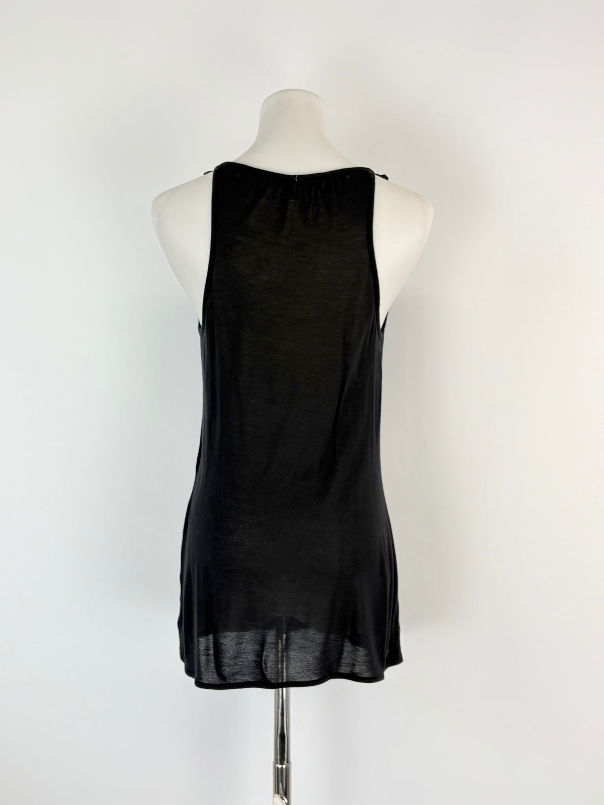 See By Chloé Black Button-Detail Camisole - AU10