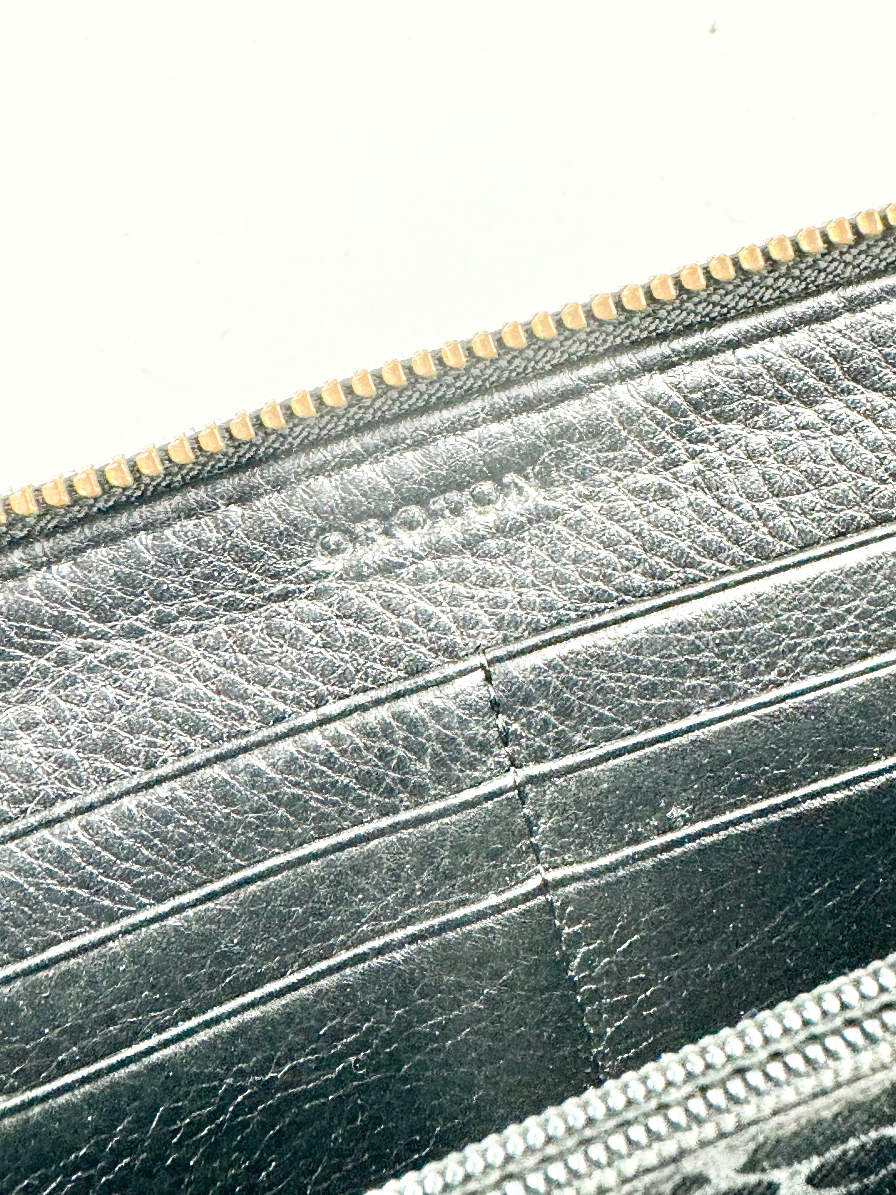 Oroton Large Fabric & Leather Black Wallet