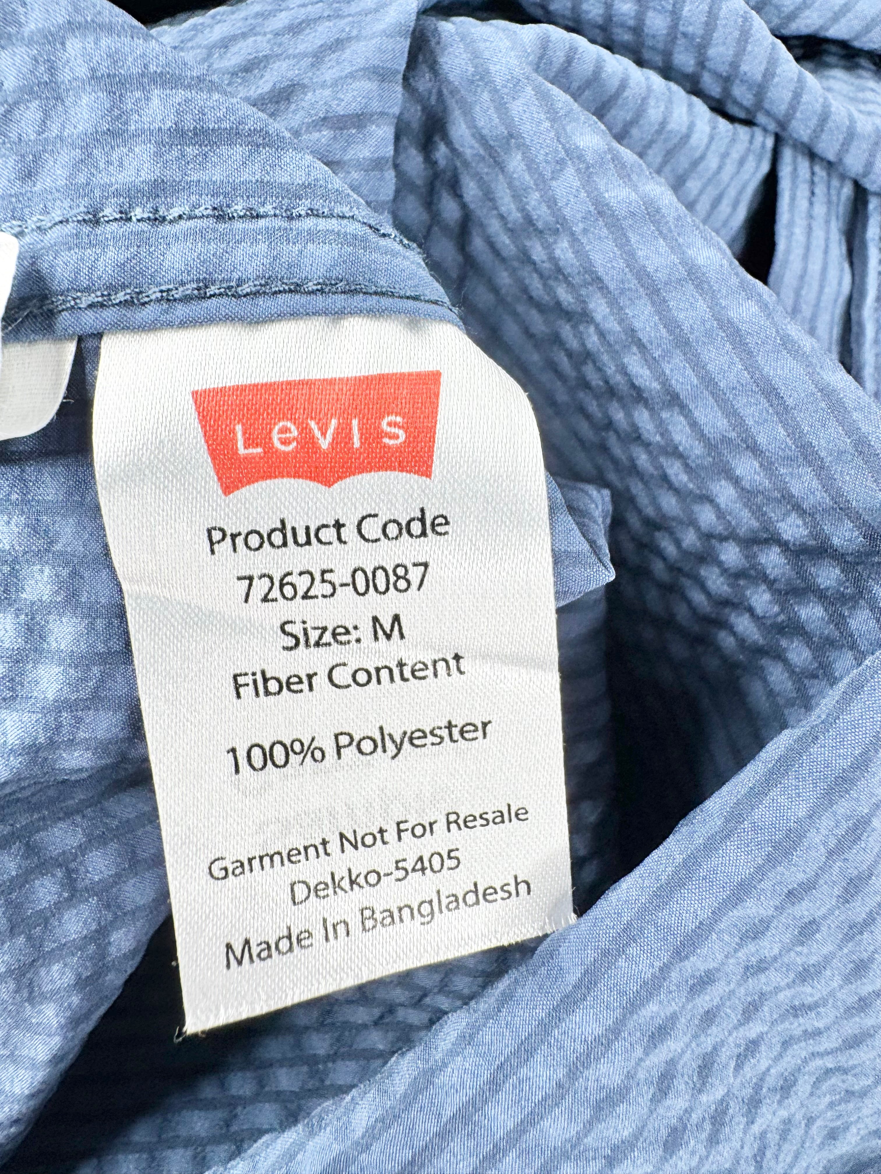 Vintage Levi's Blue Shirt Sleeve Shirt - M