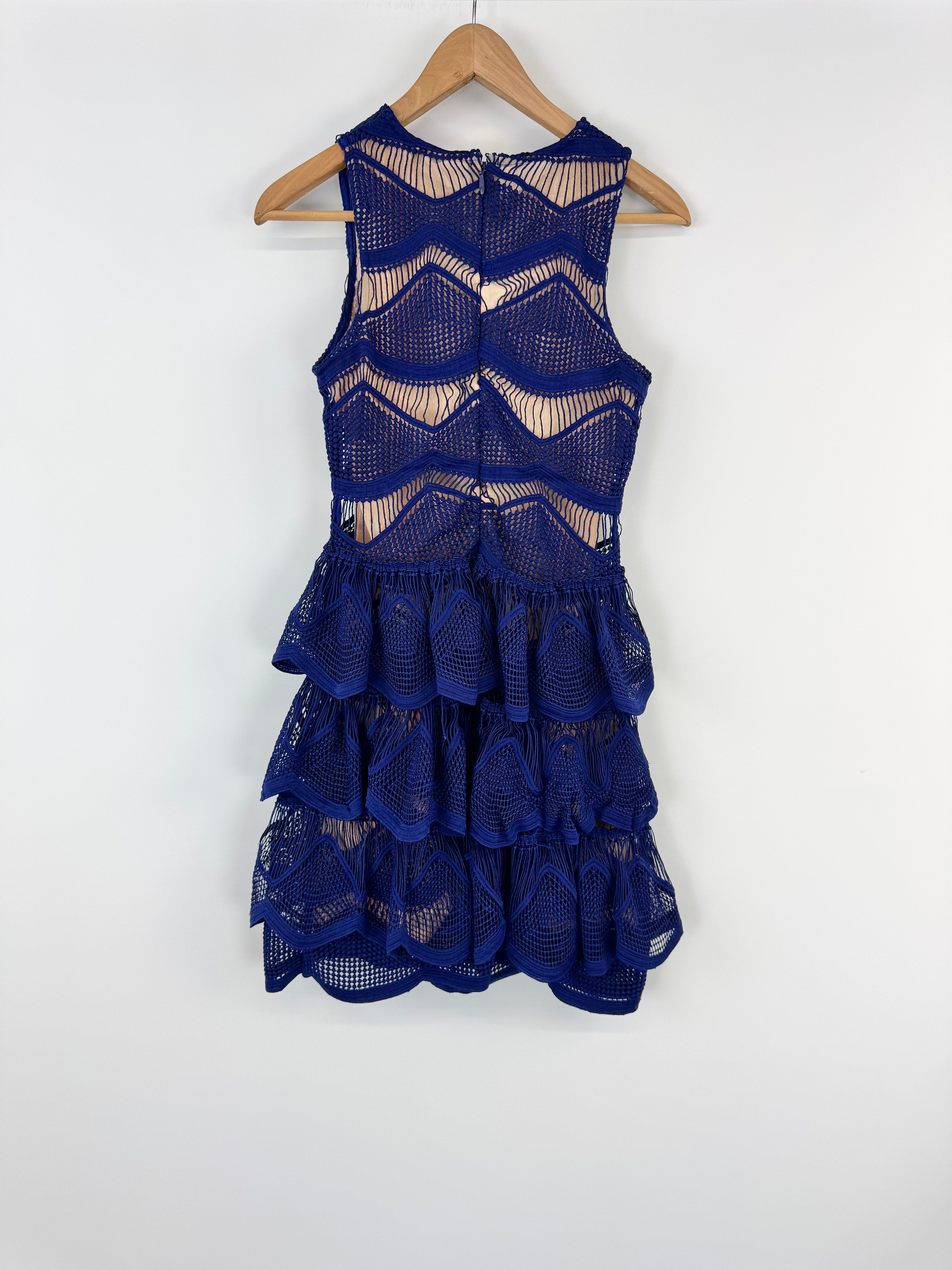 Mossman Blue Lace 'Spanish Renaissance' Mini Dress - AU6