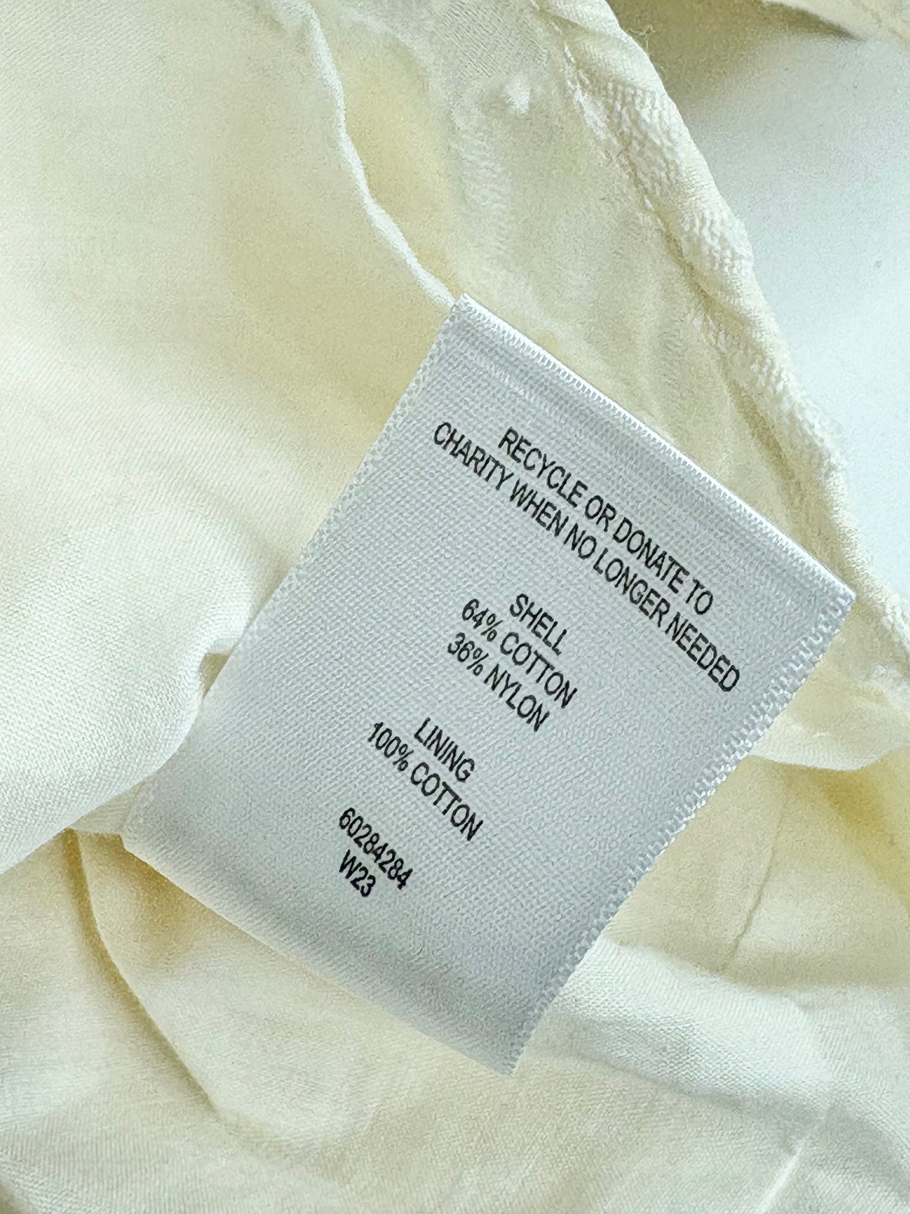 Witchery Vanilla 'Matlisse' Puff-Sleeve Blouse - AU12