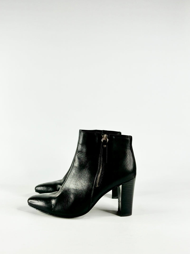 Jane Debster Black Zipper Ankle Boots - EU38