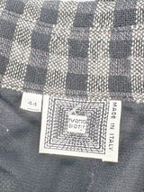 Ivano Boni Black & White Checked Long-Sleeve Dress - AU12