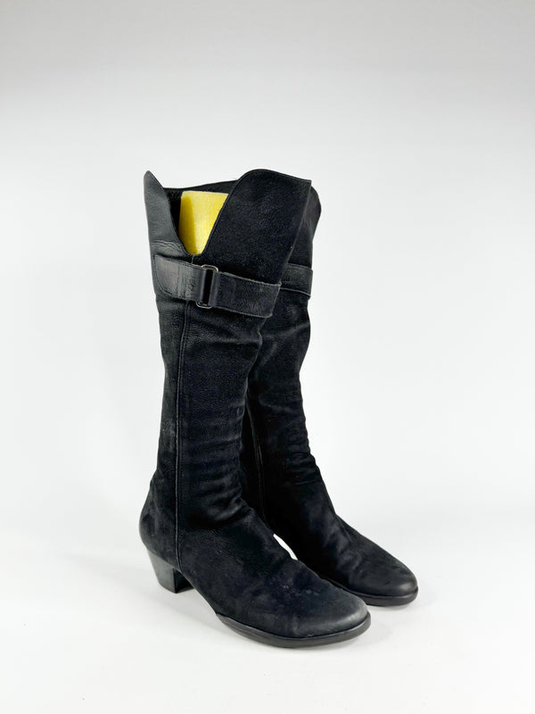 Arche Black Latex Calf Boots - EU36