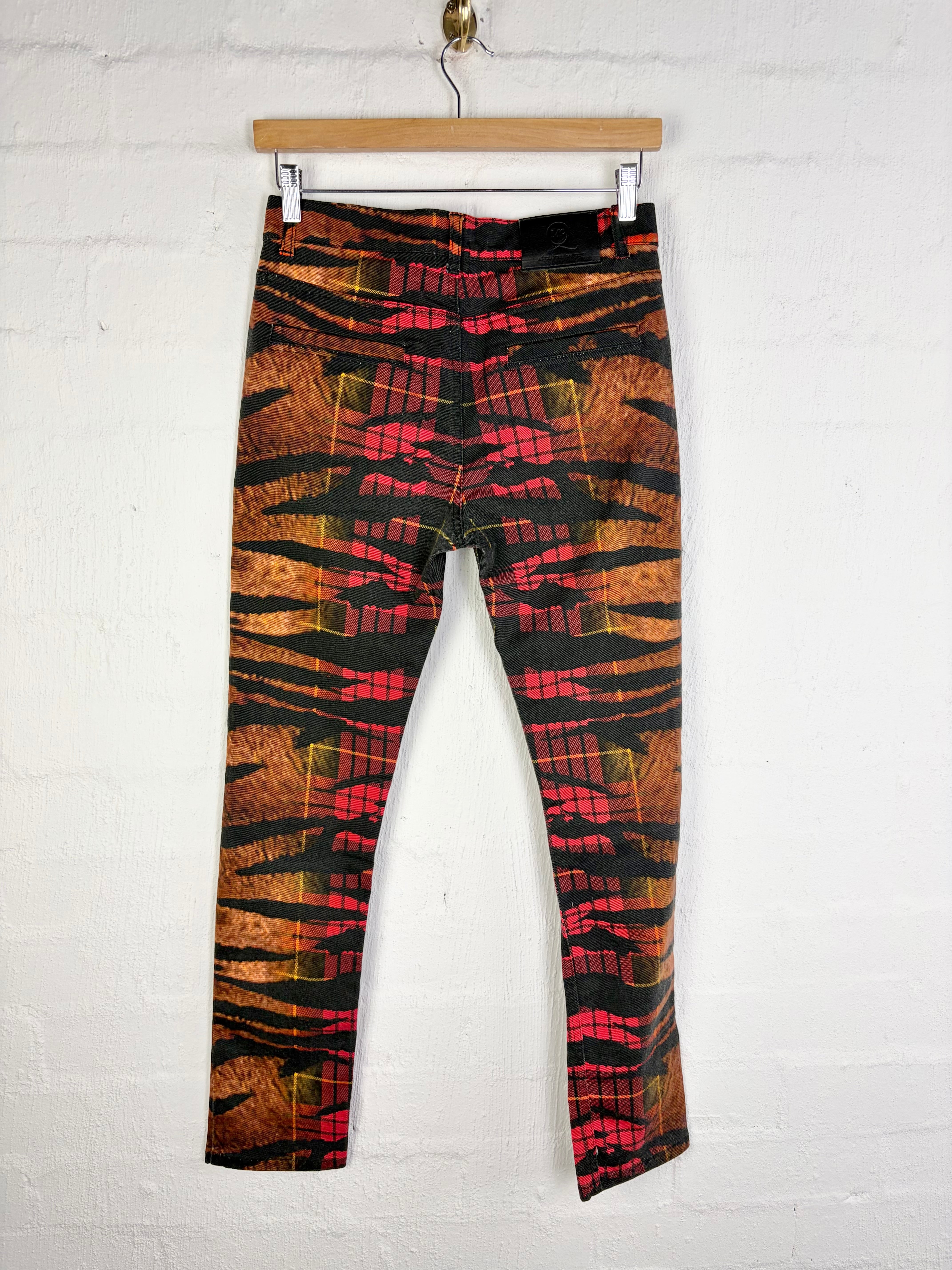 McQ Fall/Winter 2013 Tiger Tartan High Waist Pant - 28