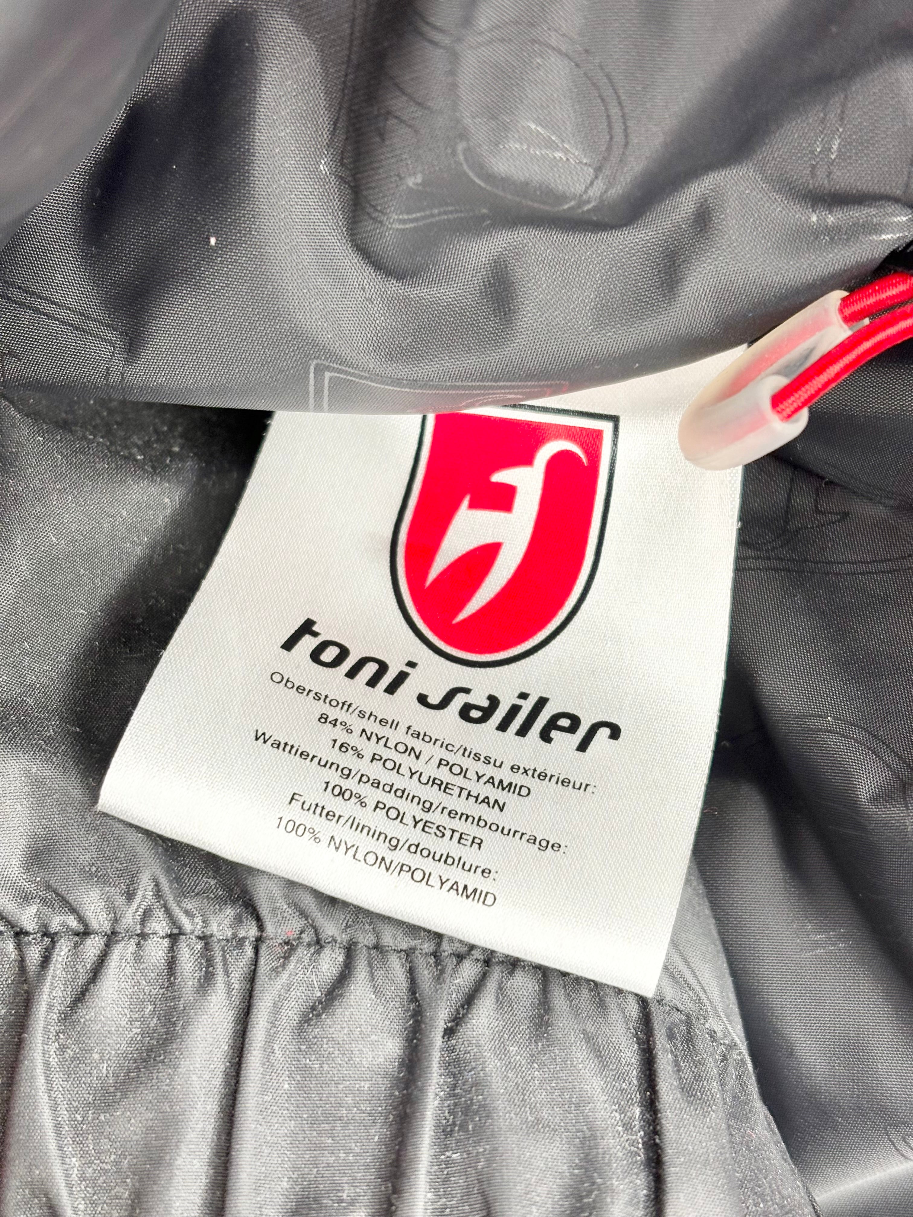 Toni Sailer Red & White Padded Ski Jacket - M