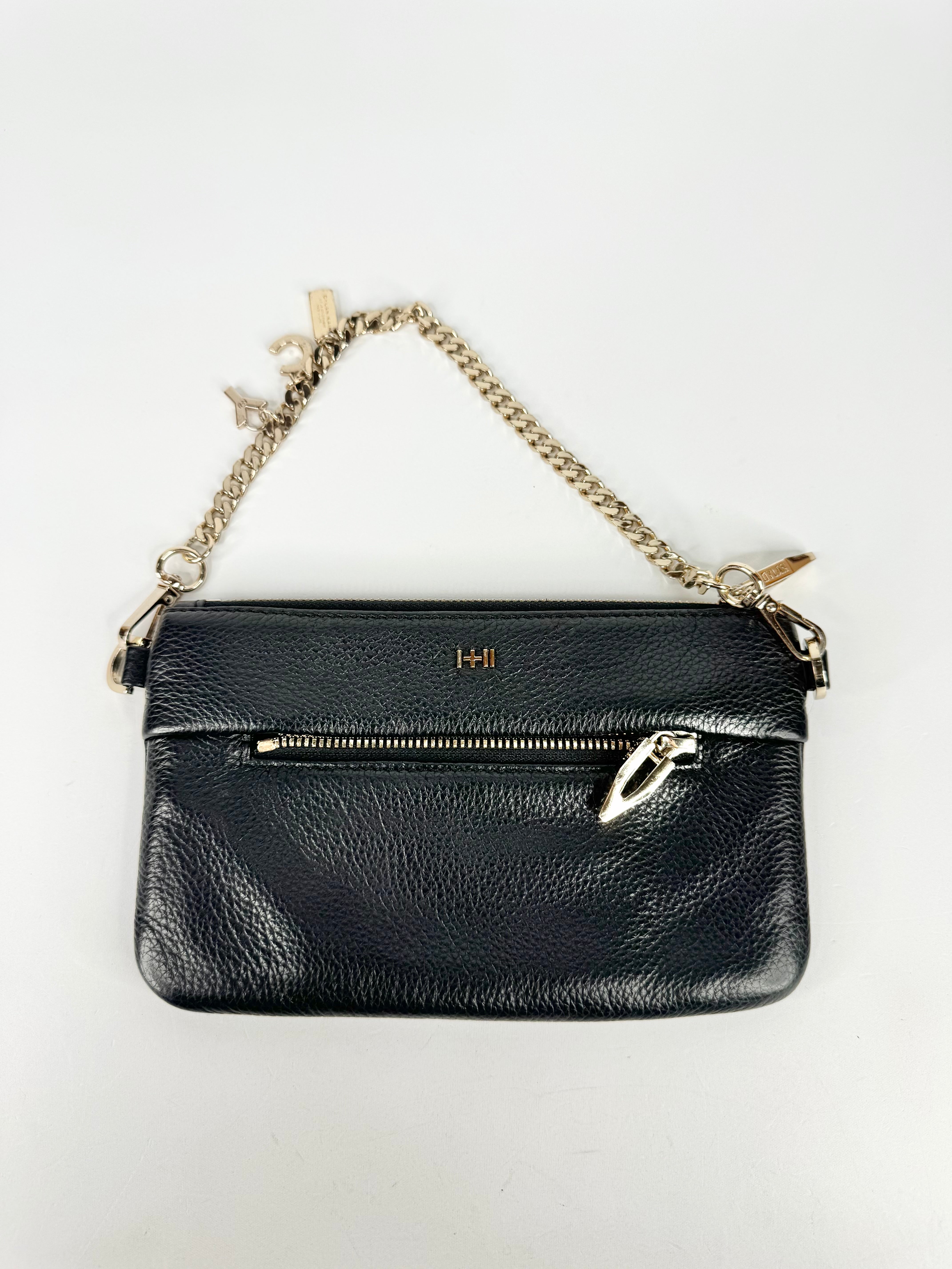 Dylan Kain Black Pebbled Leather LSC Bag