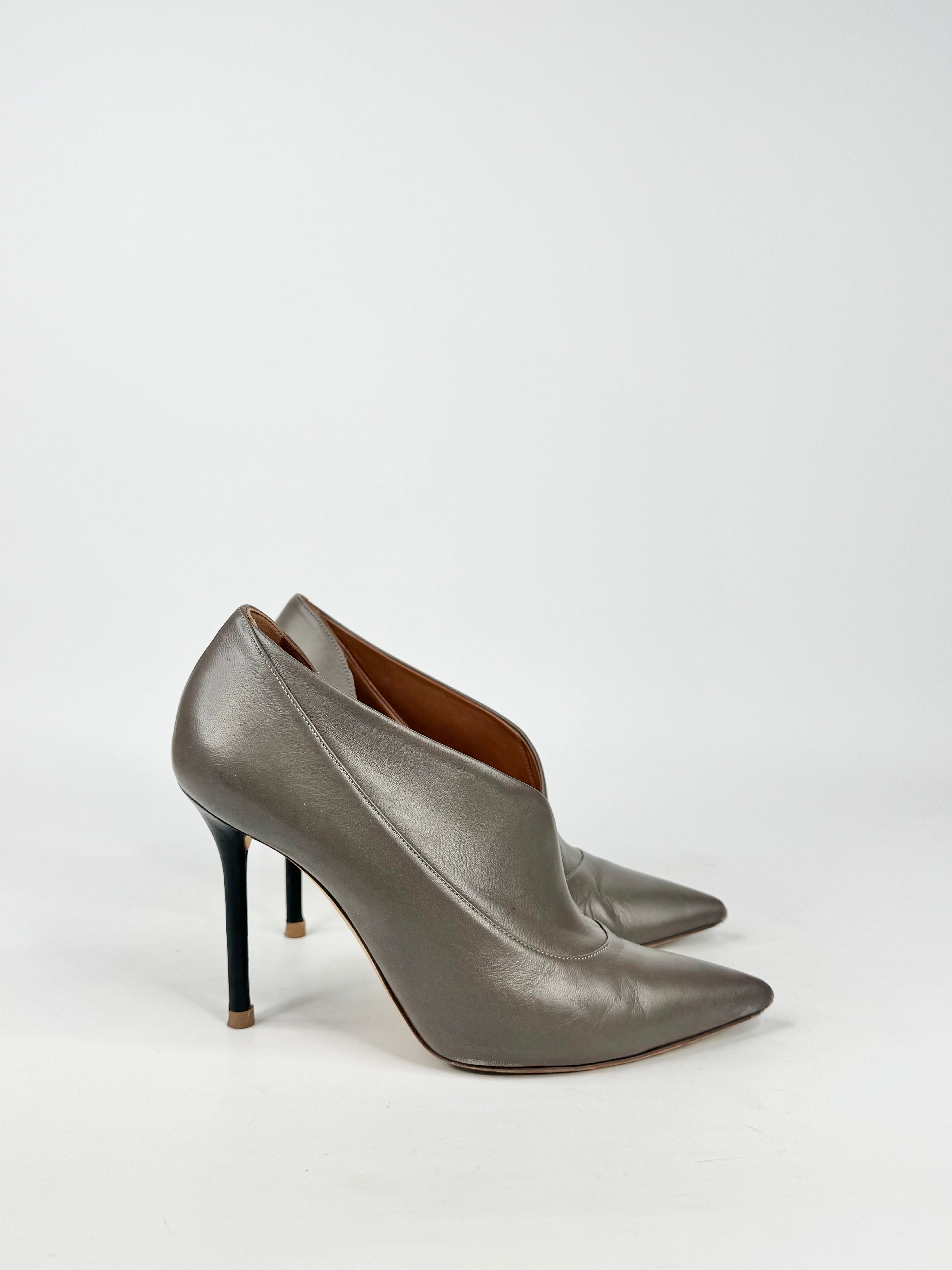 Malone Souliers Ash Grey Twist Stilettos - EU37.5