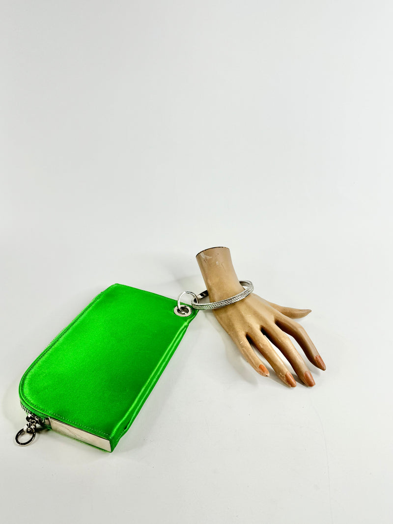 Michael Teperson Spring Green 'Borsa Opera' Bangle Clutch