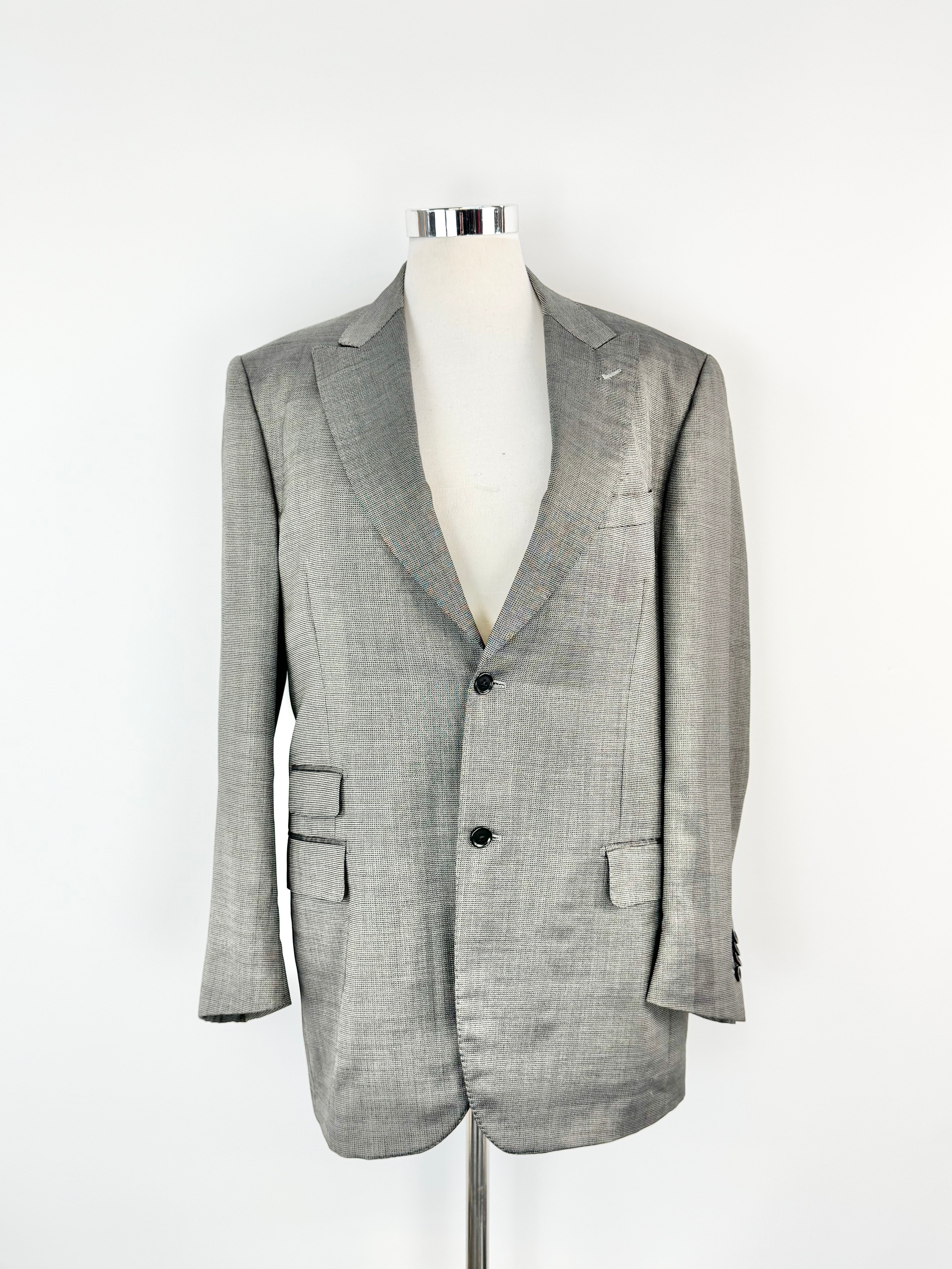 Lanificio F. LLi Cerruti Grey Silk & Wool Blend Suit - 54R