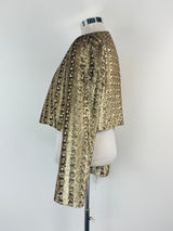 Carla Zampatti Gold Sequin 'Verona' Shoulder Jacket - AU12