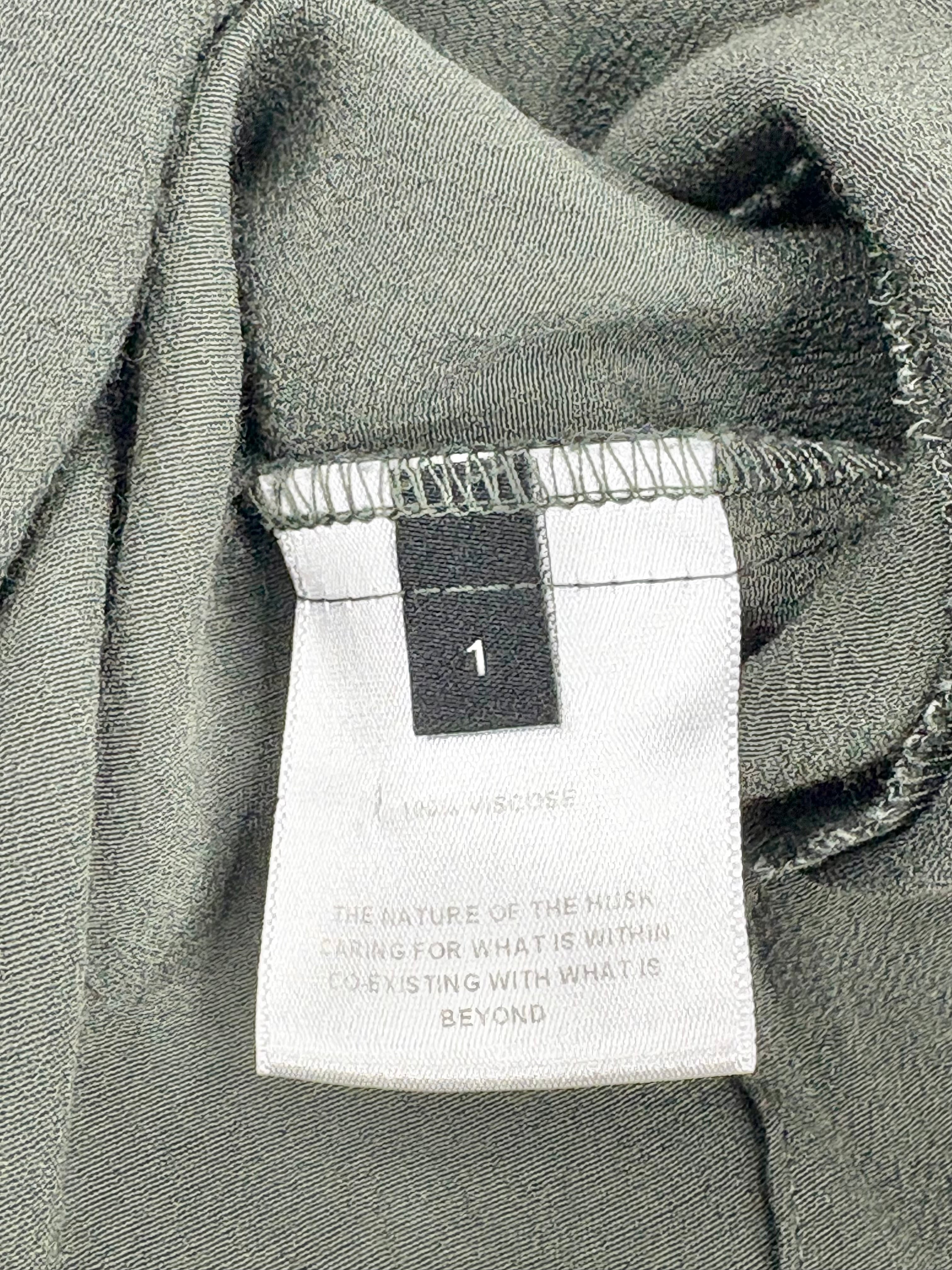 Husk Forest Green Crepe Shift Dress - AU8/10
