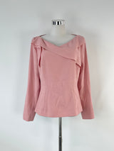 The Fold English Rose Crepe-Textured 'Madison' Top - AU10/12