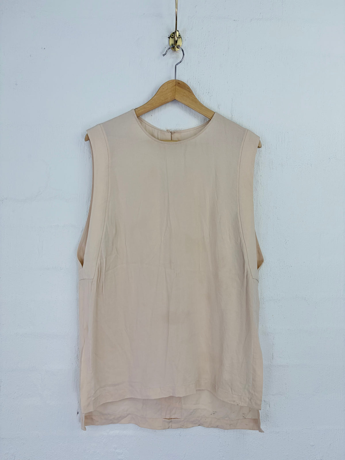 Willow Pastel Peach Sleeveless Silk Tunic - AU8