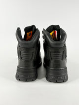 Caterpillar Black Leather 'Brakeman' Steel-Capped 6" Work Boots - EU41