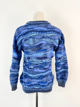 Vintage Purely Australian Clothing Co. Blue Merino Wool Sweater - S