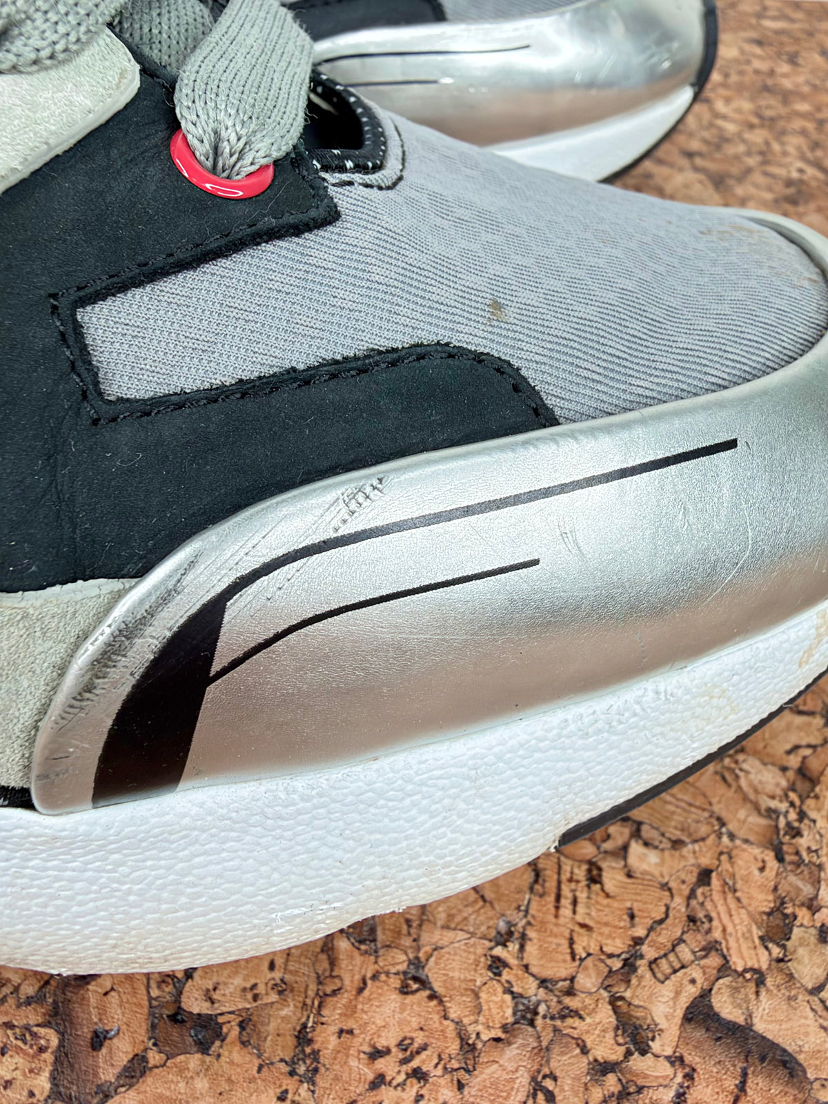 Alexander McQueen Oversized Patchwork Cocktail Silver Sneakers - EU42