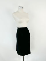 Morrison Black Gathered Midi Skirt - AU8/10