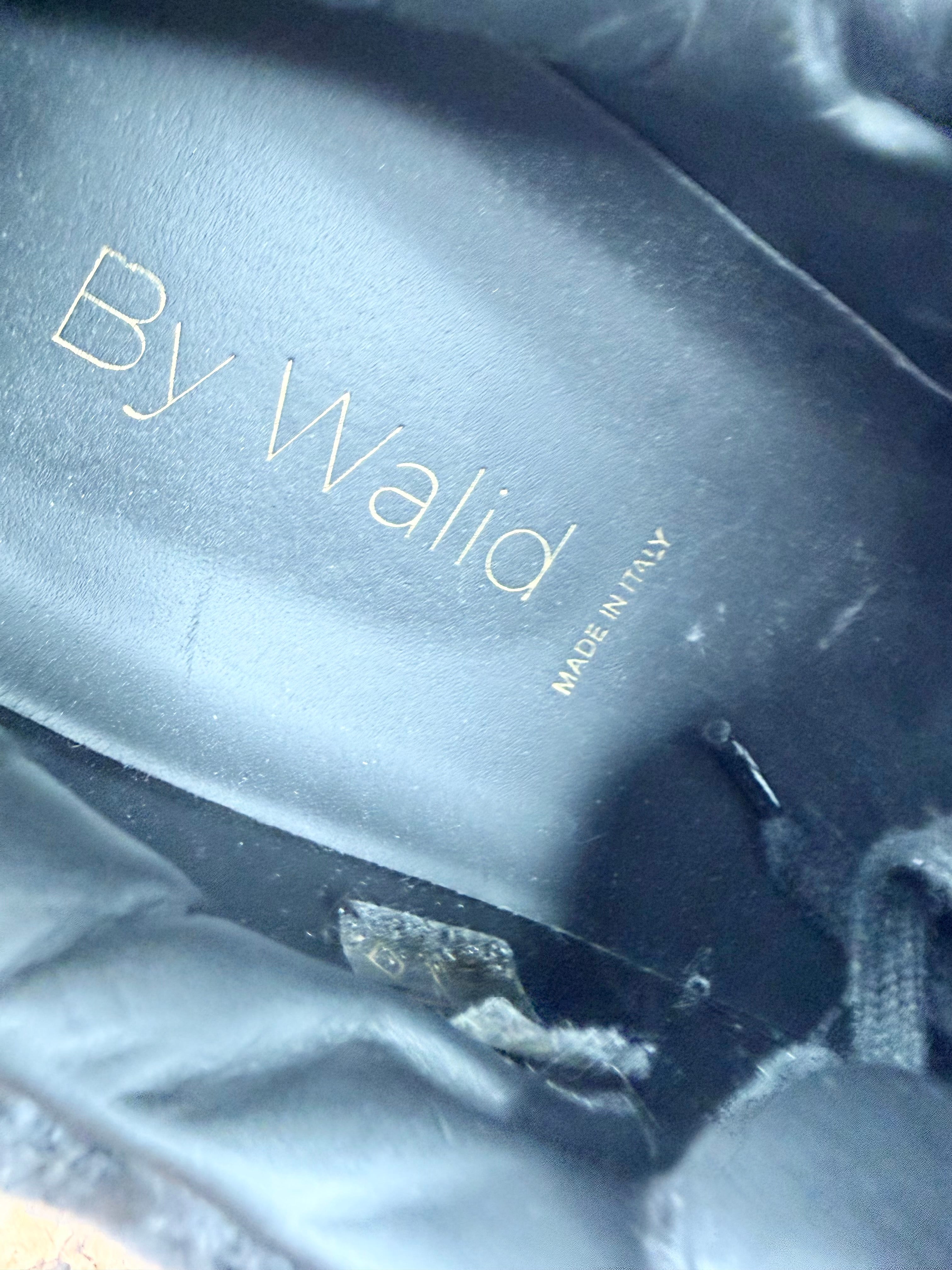 By Walid Embroidered Black Sneaker - EU42