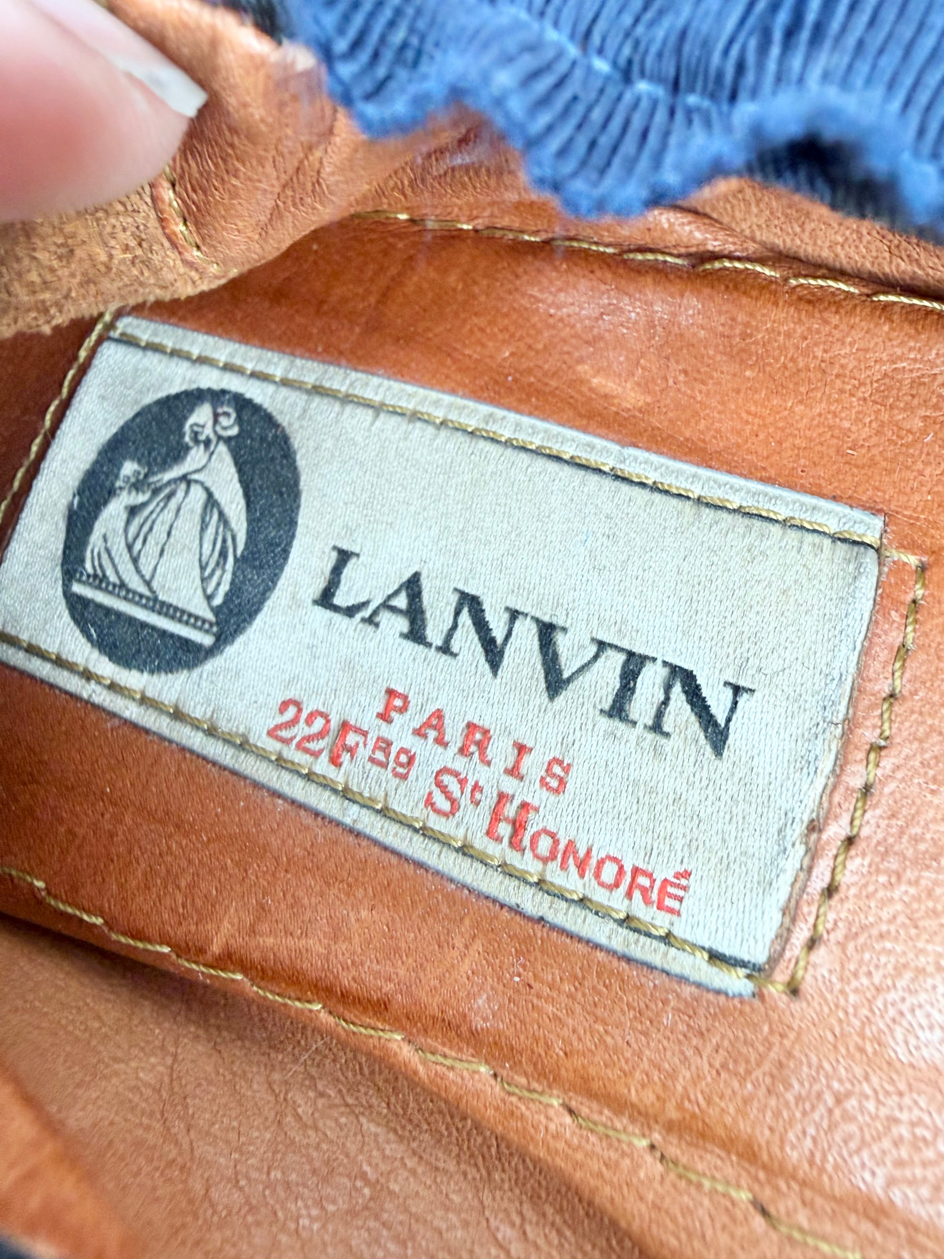 Lanvin Paris Multi Abstract Pull On Ballet Flat - EU37