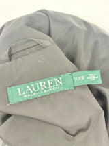 Lauren by Ralph Lauren Black Hooded Spray Jacket - XXS