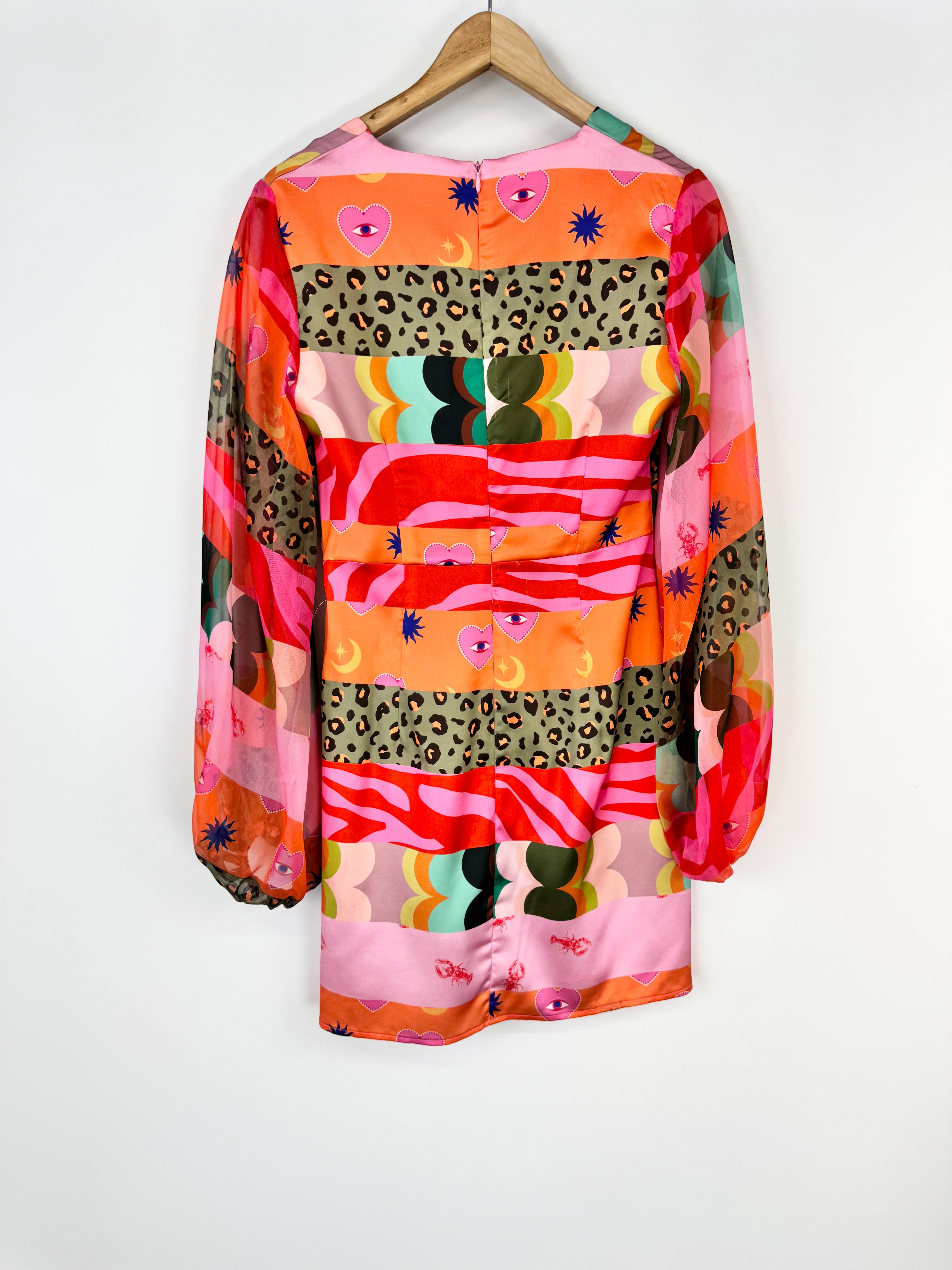 Never Fully Dressed 'Volume Sleeve Panel' Mini Dress - AU10