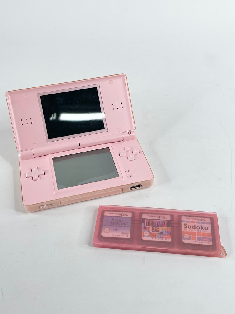 Nintendo DS Lite Pink Console w/ Games