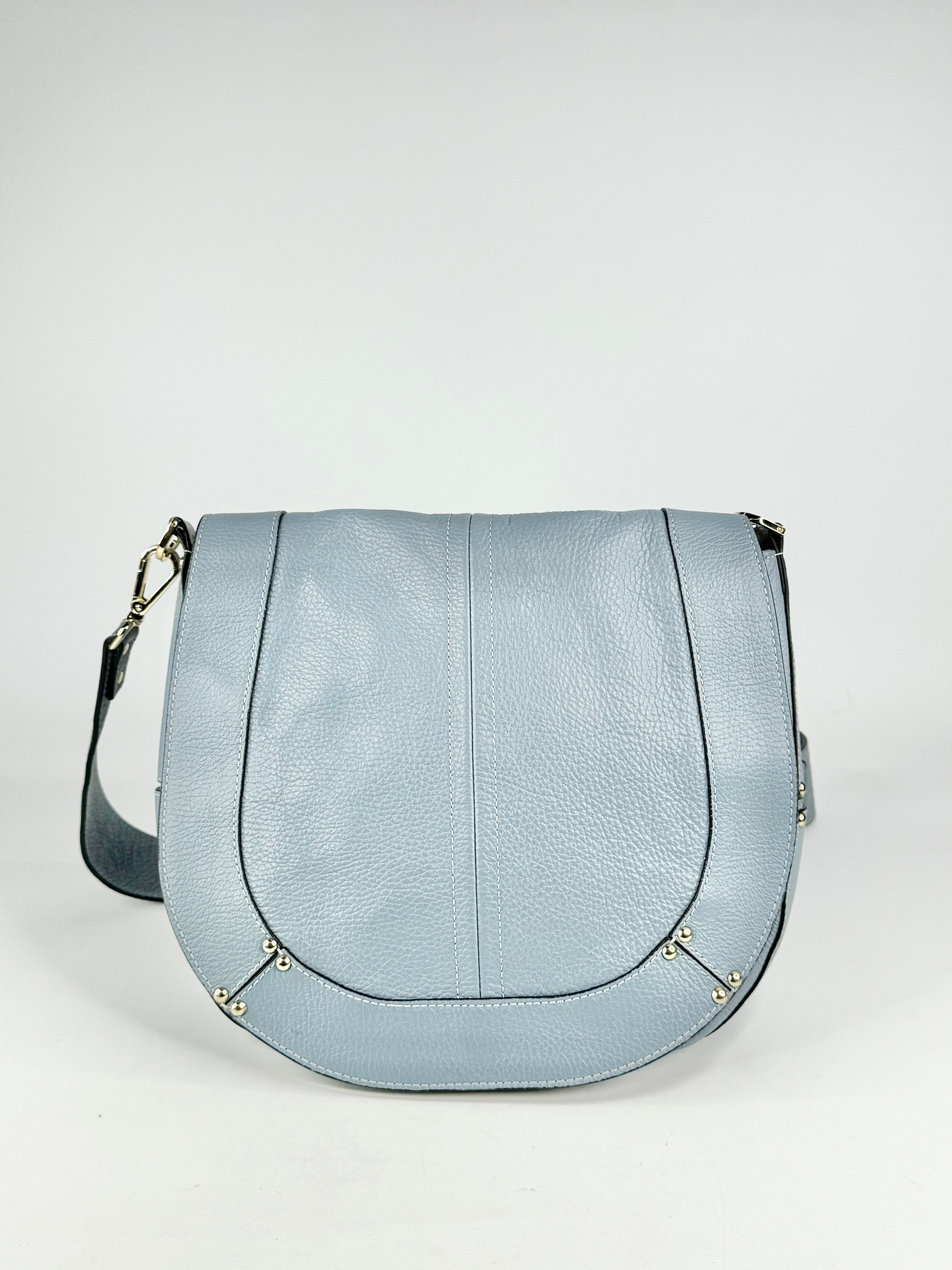 Caterina Lucchi Powder Blue Leather Cross Body Bag