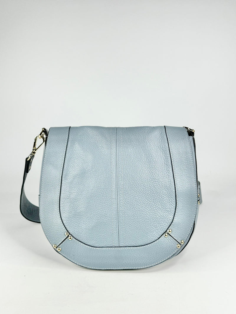 Caterina Lucchi Powder Blue Leather Cross Body Bag
