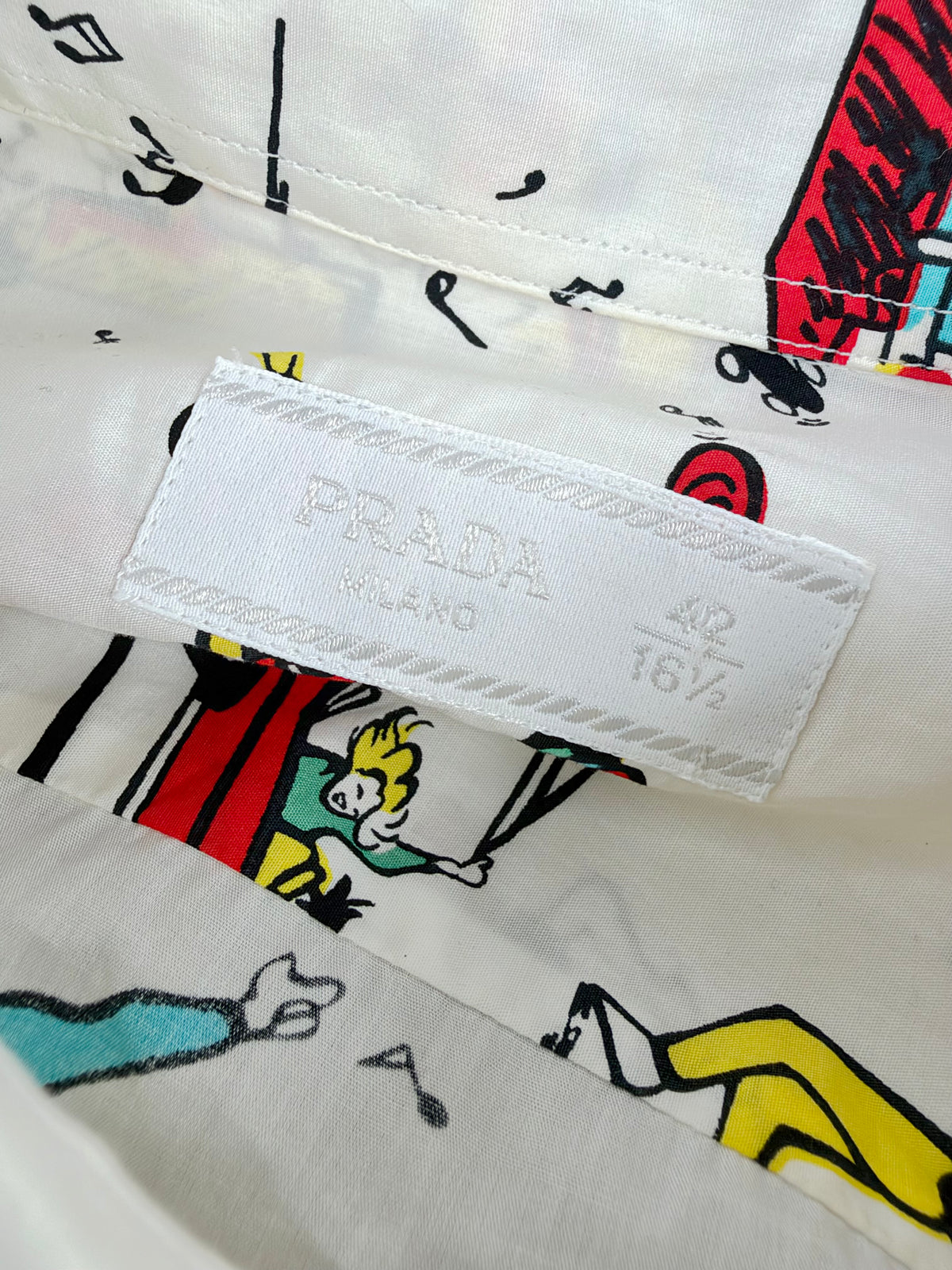 Prada Spring Summer 2012 Dance Americana Illustrated Shirt - 42