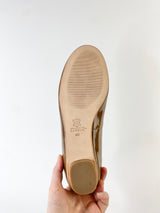 Sambag Nutmeg Patent Leather Ballet Flats - EU40