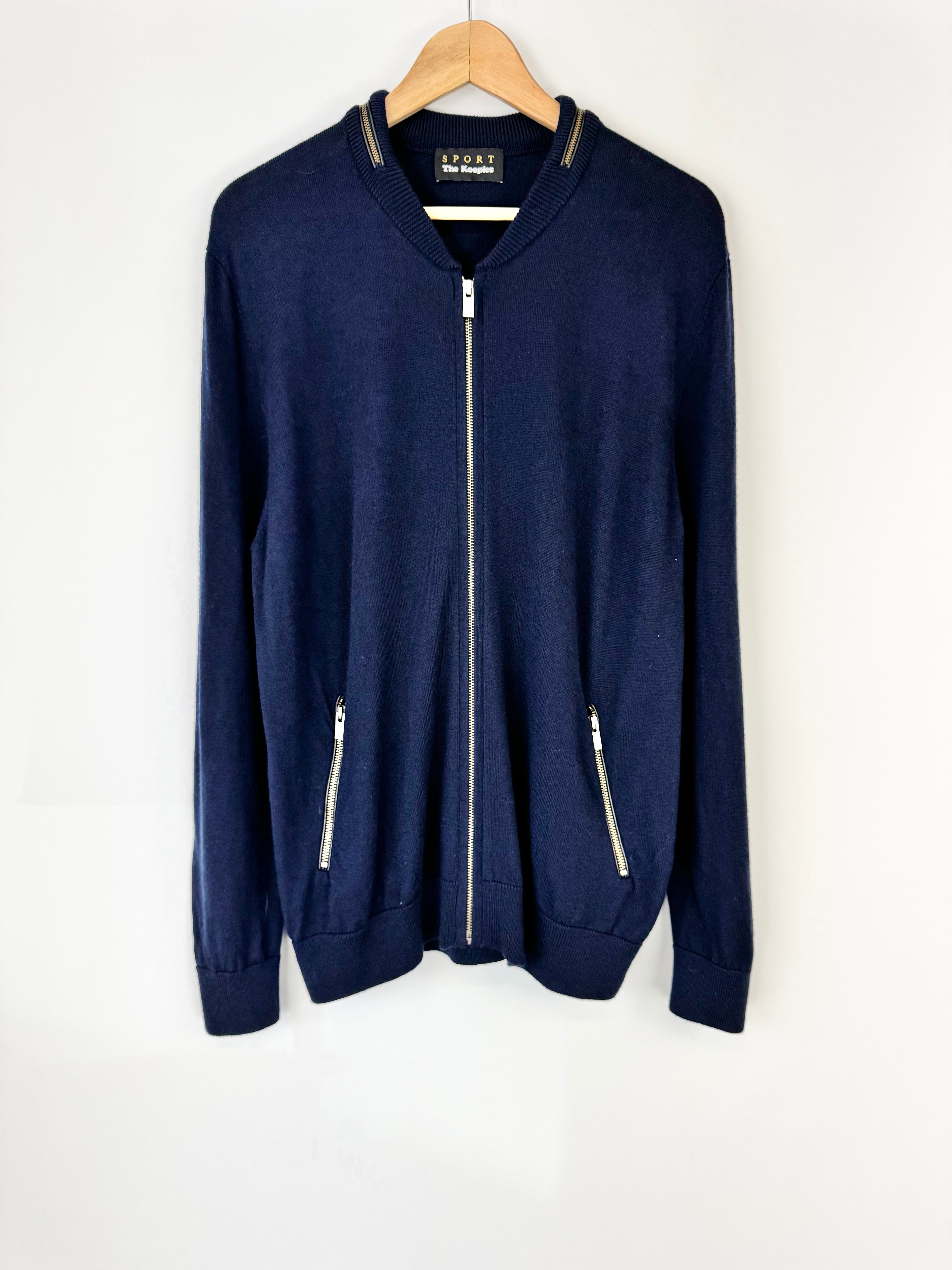 The Kooples Sport Dark Blue Merino Jumper - L