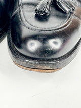 Loake 1880 Black Leather Tassel Loafers - EU42.5