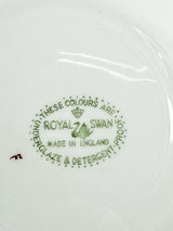 Royal Swan Elegant Rooster Plate & Cup
