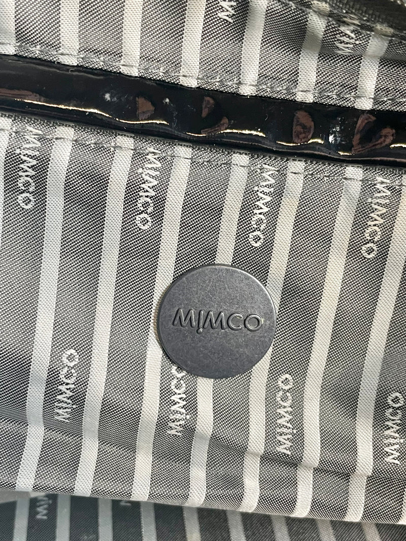 Mimco 'Lucid' Black Synthetic Baby Bag