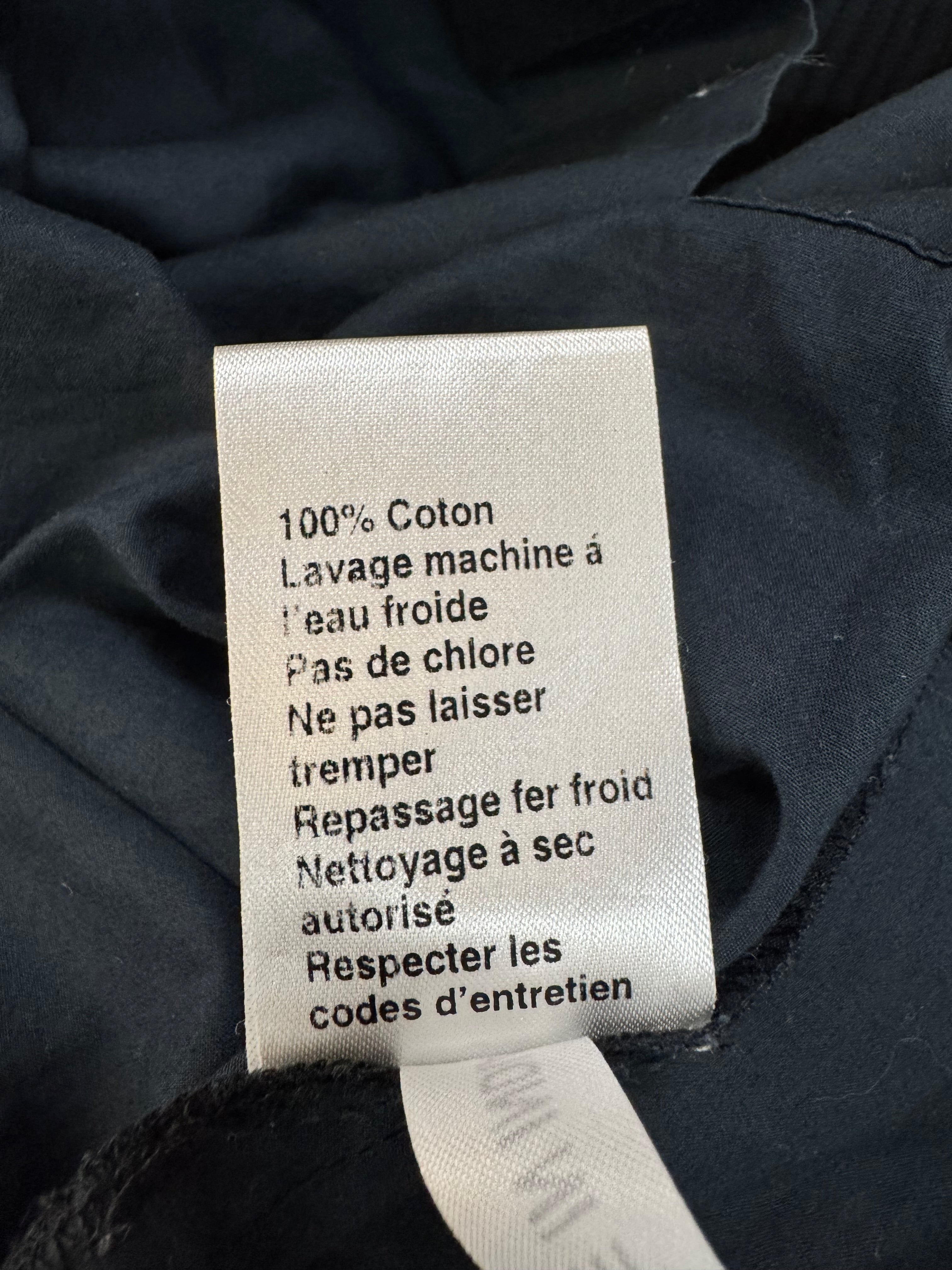 Maje Navy Asymmetrical Button Blouse - AU8/10