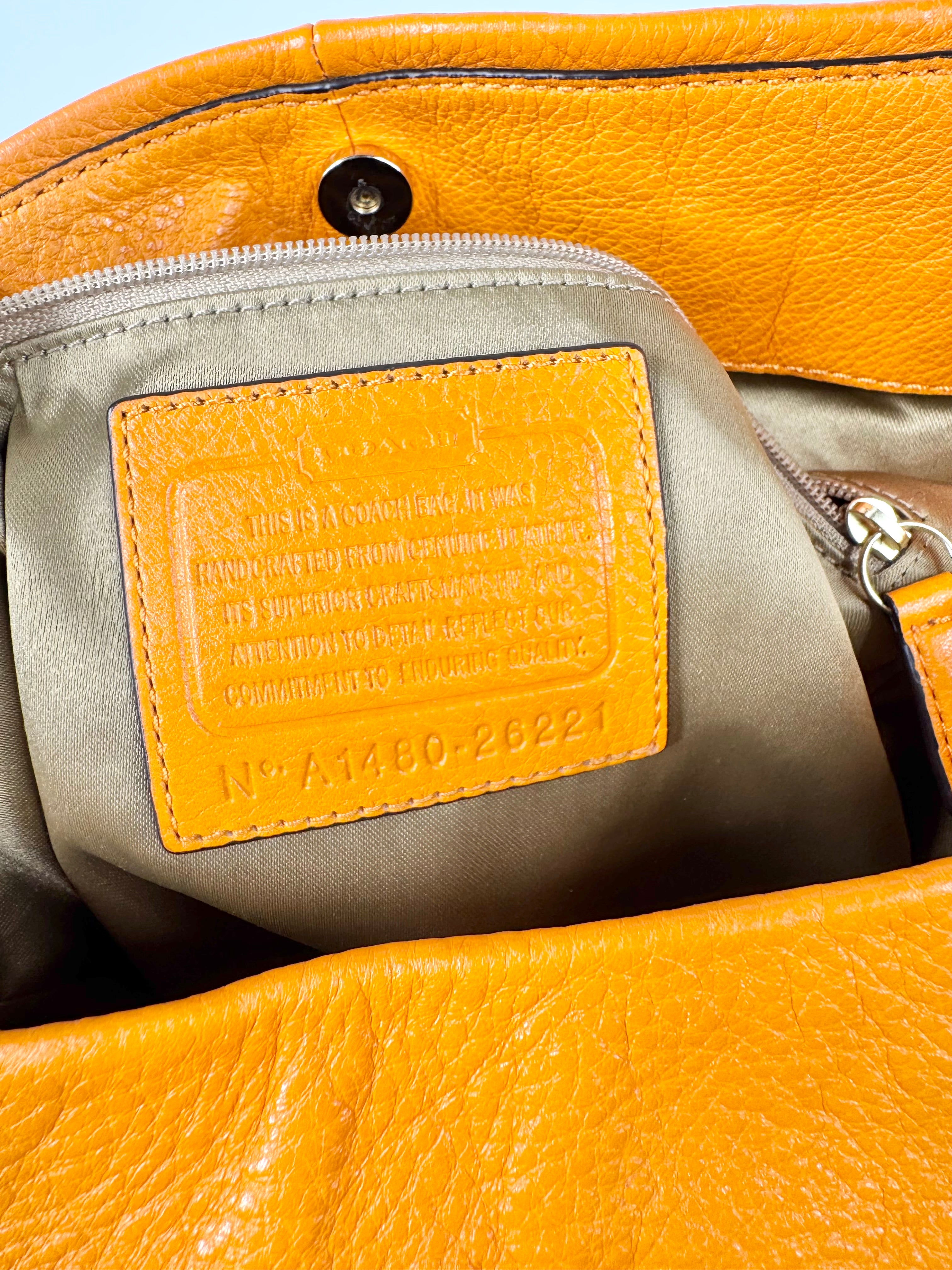 Coach Marigold 'Madison Phoebe' Grained Leather Tote Bag