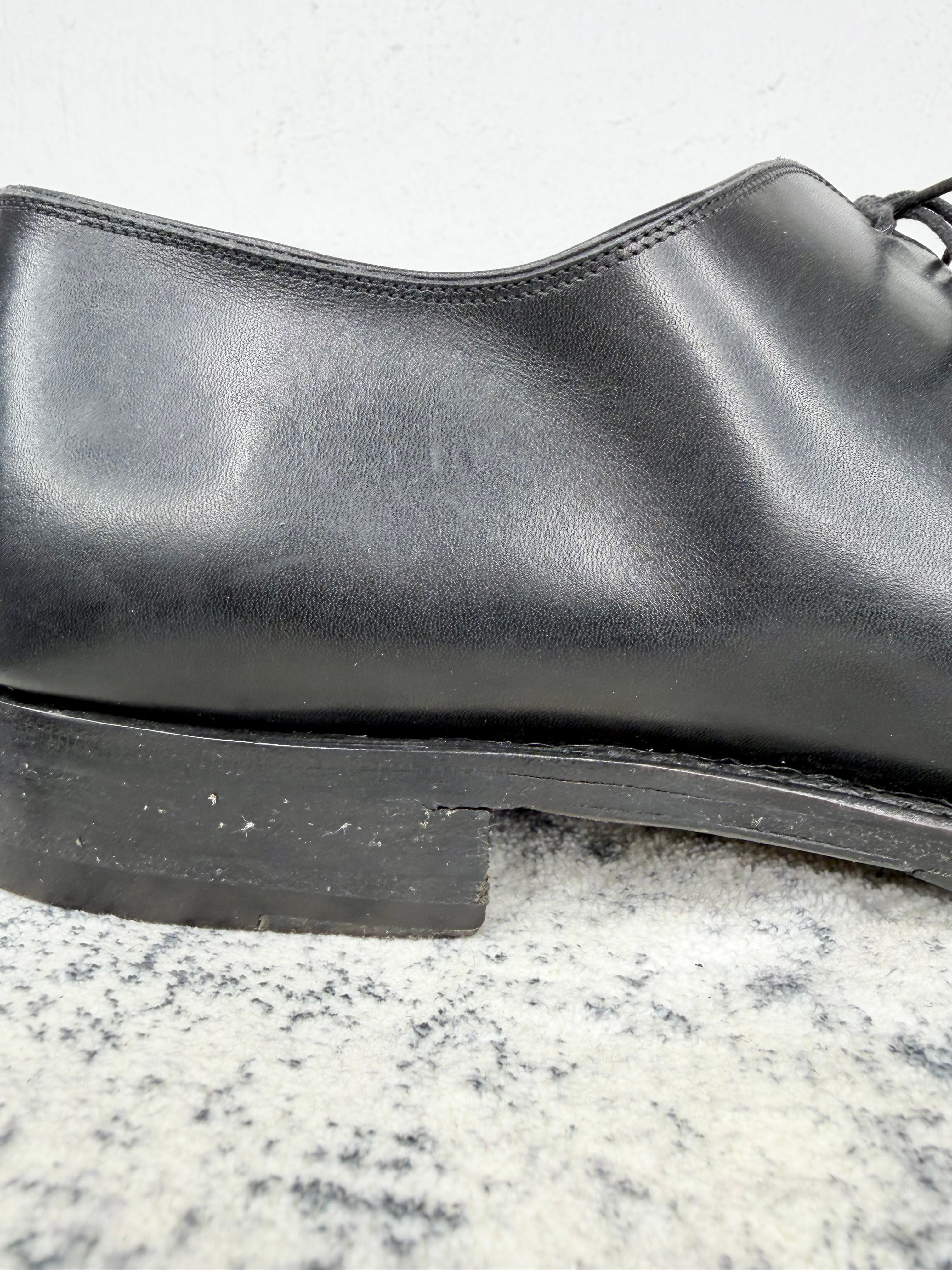 Salvatore Ferragamo Black Lace Up Dress Shoes - EU44.5