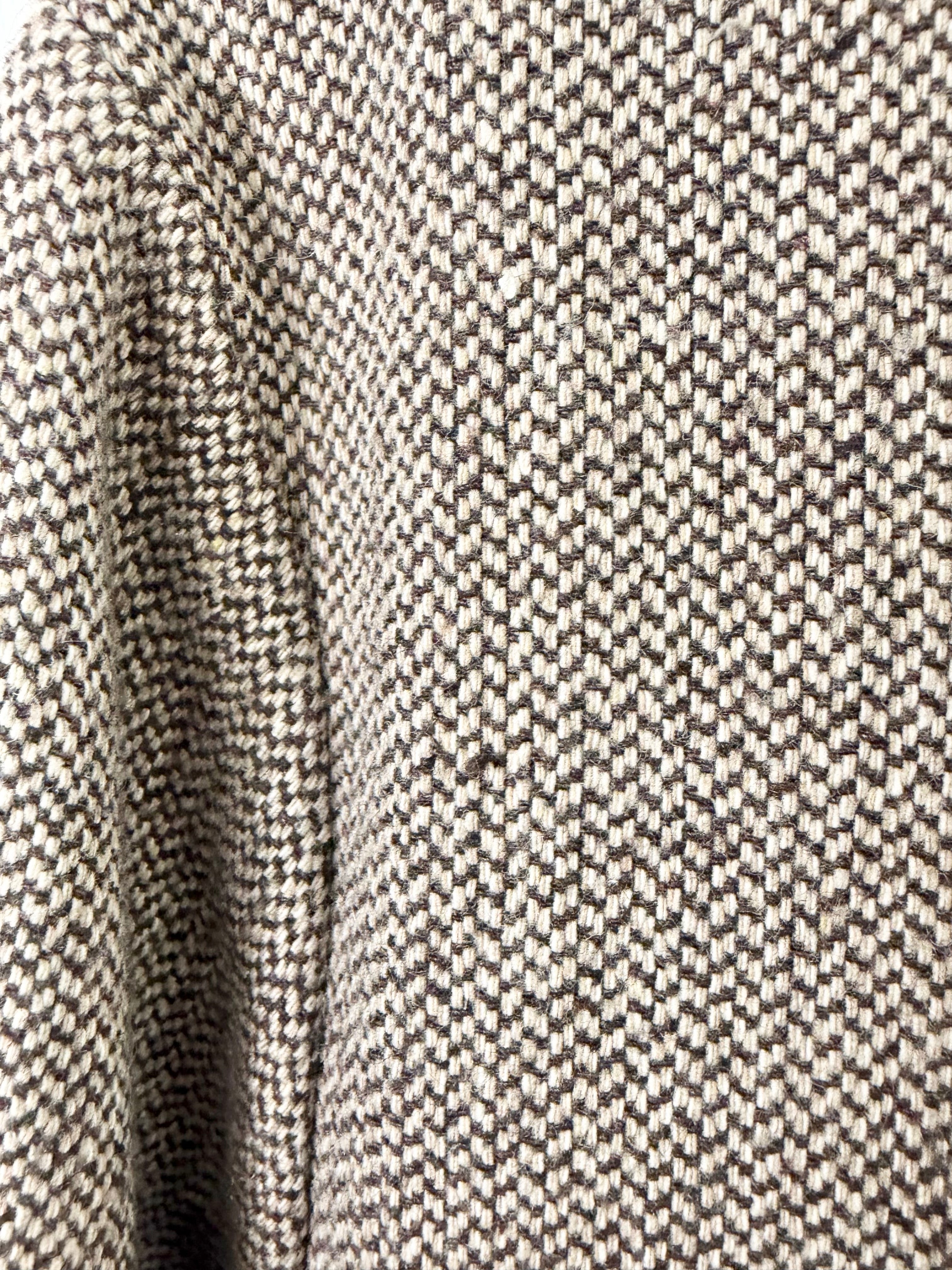 Handsom Herringbone Pattern Bomber Style Jacket - M