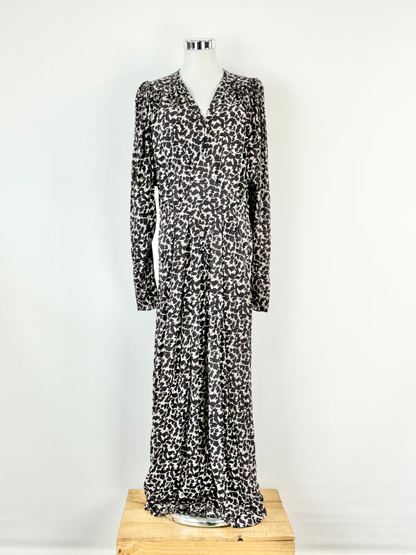 Isabel Marant Étoile Aissa Ecru Long Sleeve Midi Dress - AU10