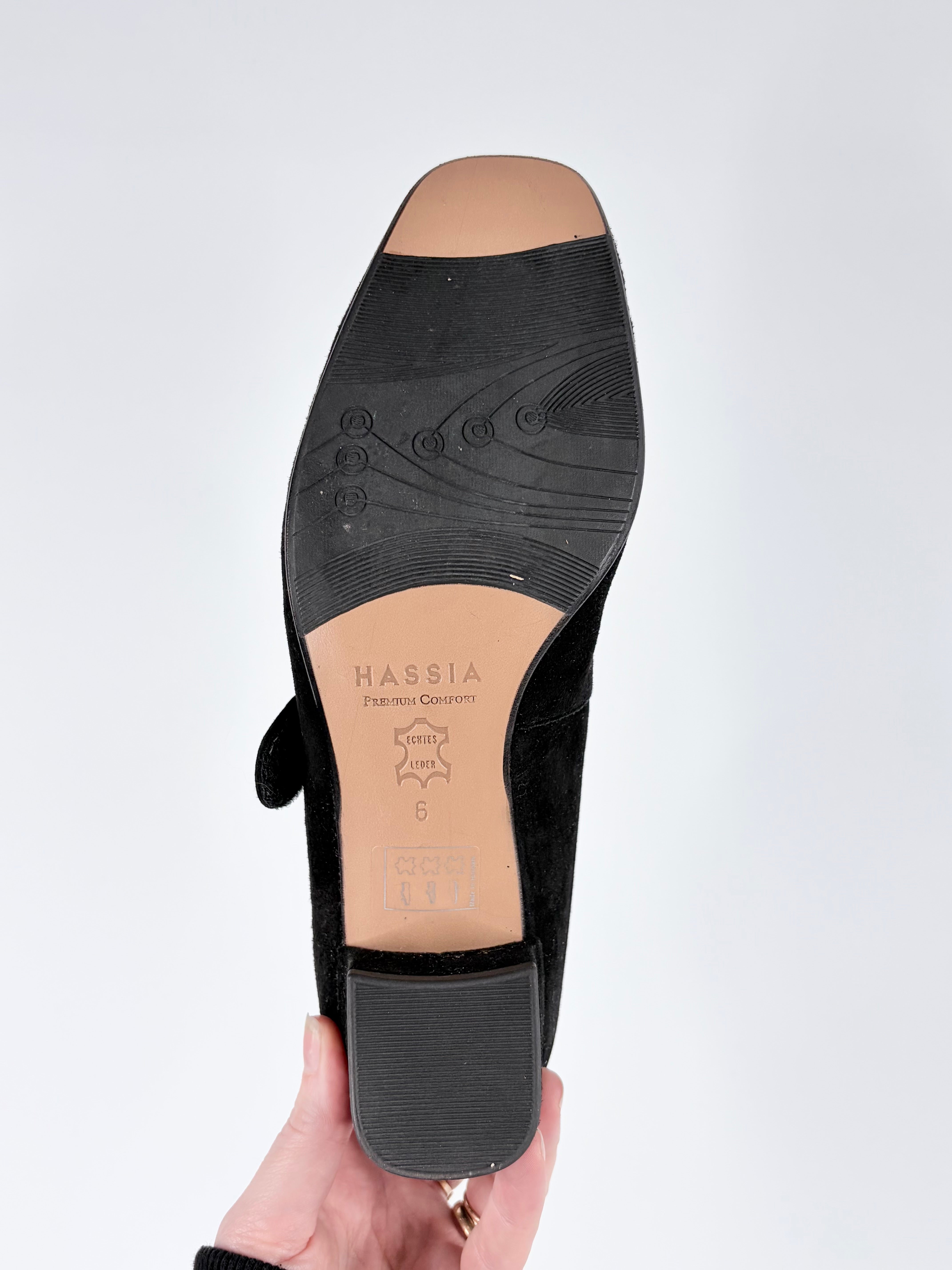 Hassia Black Suede Mary Jane’s - EU41