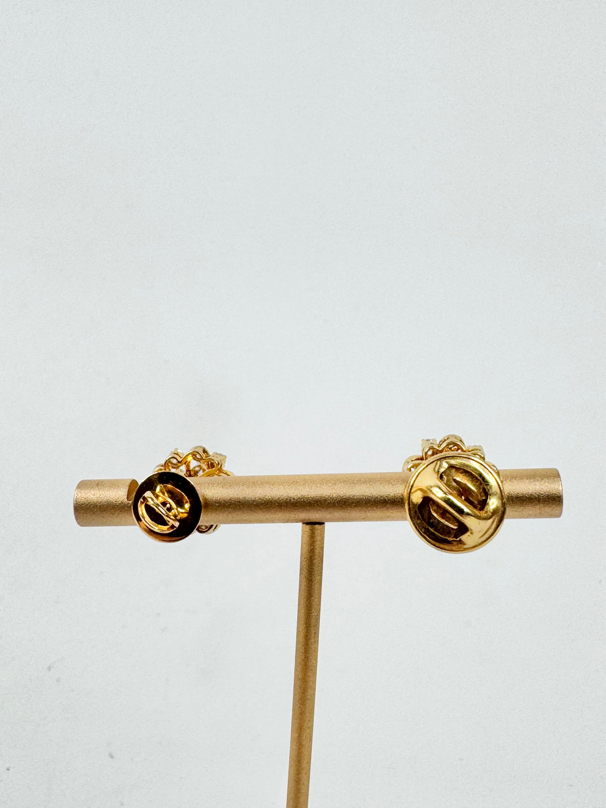 14ct Gold & Diamond Cluster Flower Earrings