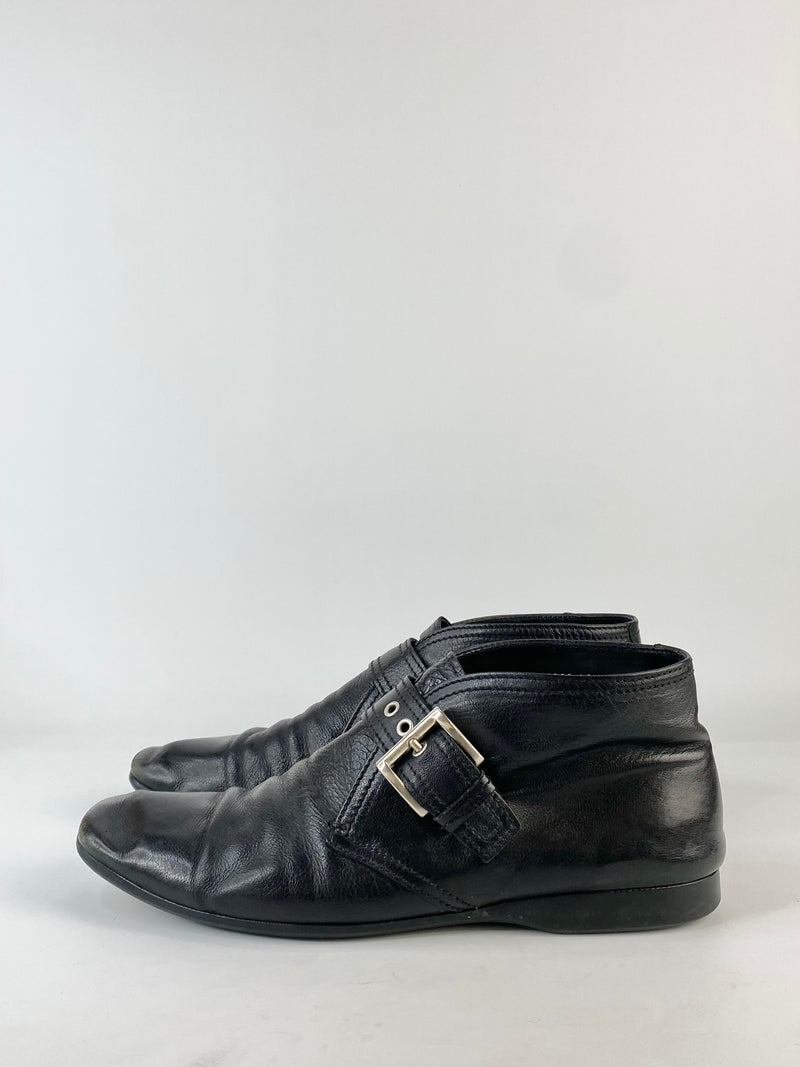 Prada Black Leather Boots - 10.5