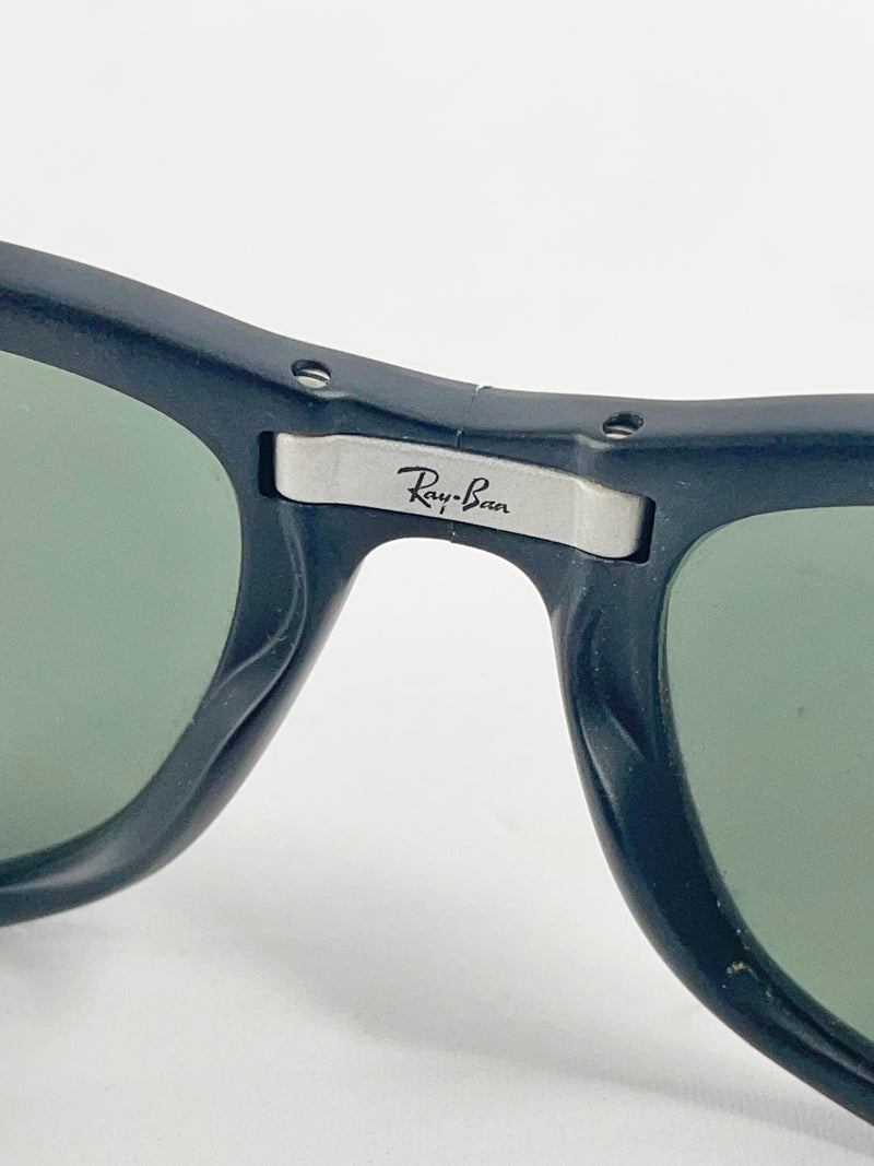 Ray Ban Matte Black Folding Wayfarer Sunglasses