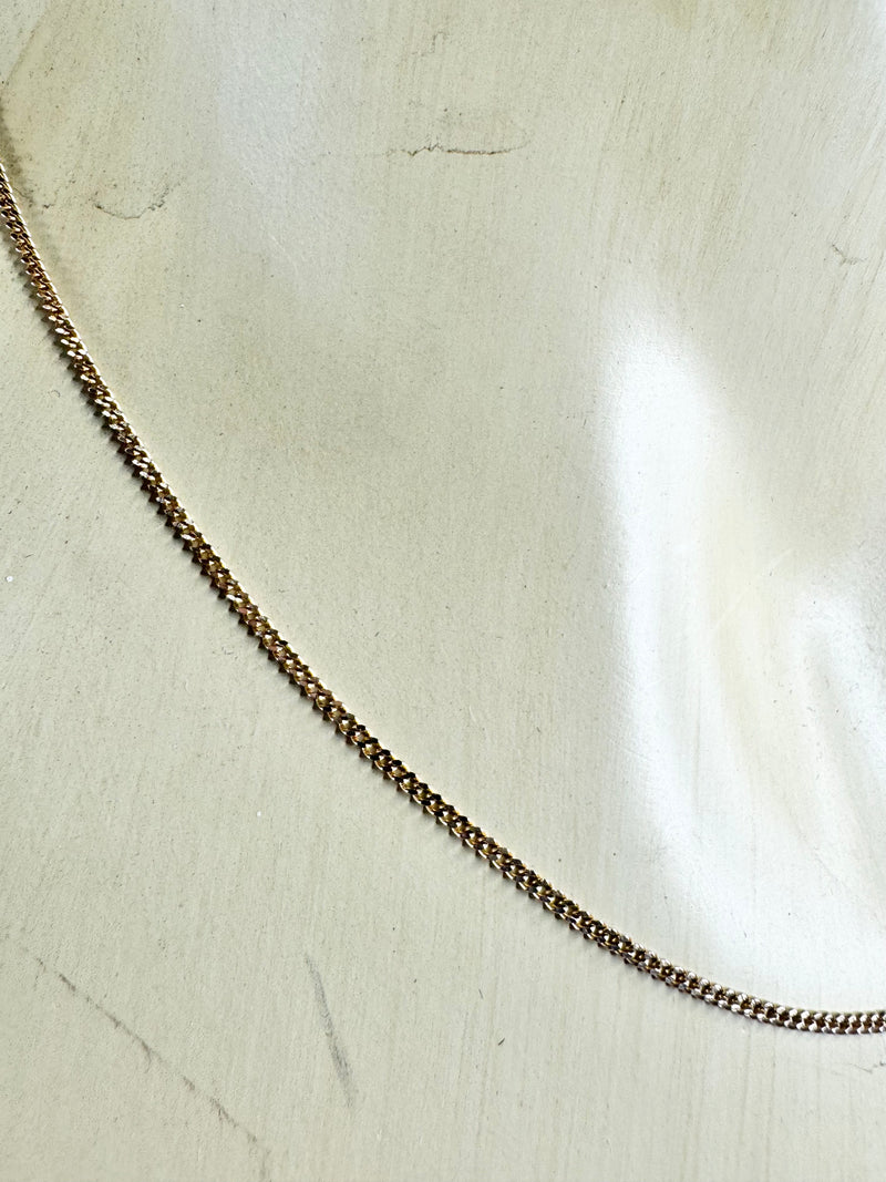 9ct Gold Flat Link 46cm Chain