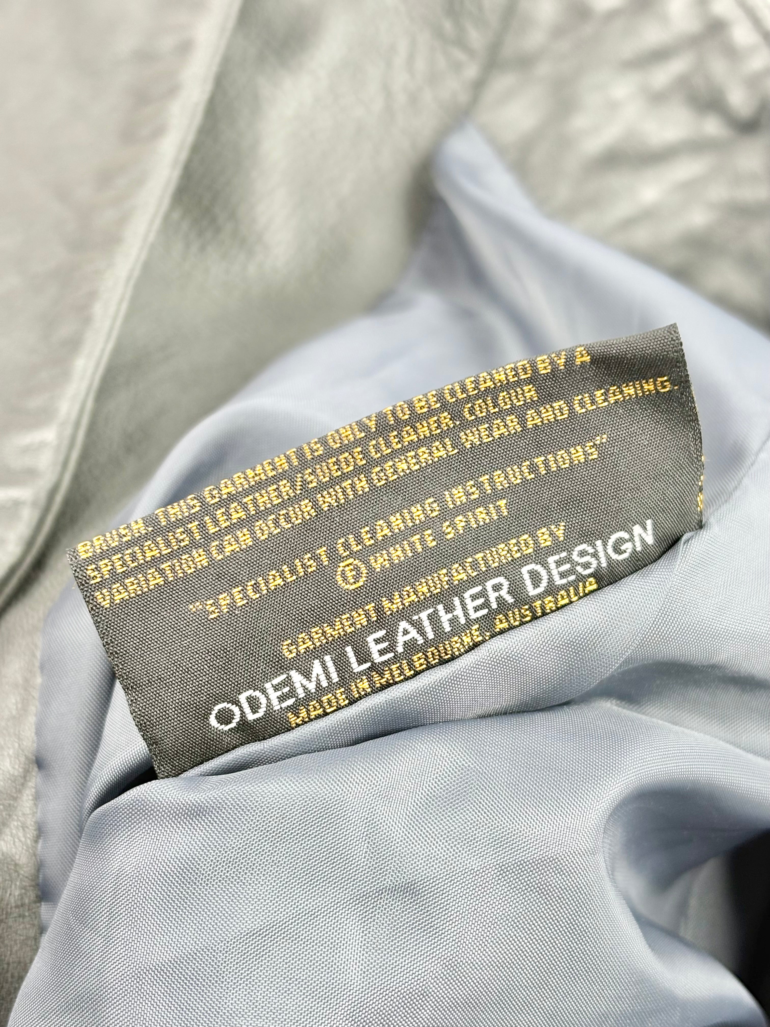 Raw by Raw Slate Leather 'Sandy' Biker Jacket - AU14