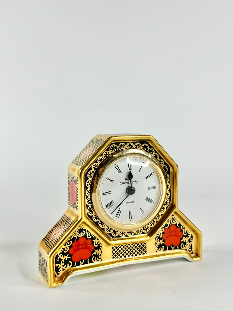 Royal Crown Derby 'Old Imari' Bone China Mantle Clock