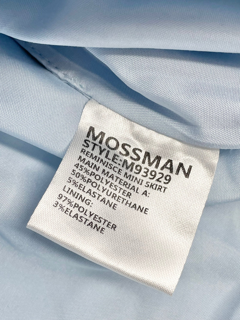 Mossman Sky Blue 'Reminisce' Mini Skirt - AU6