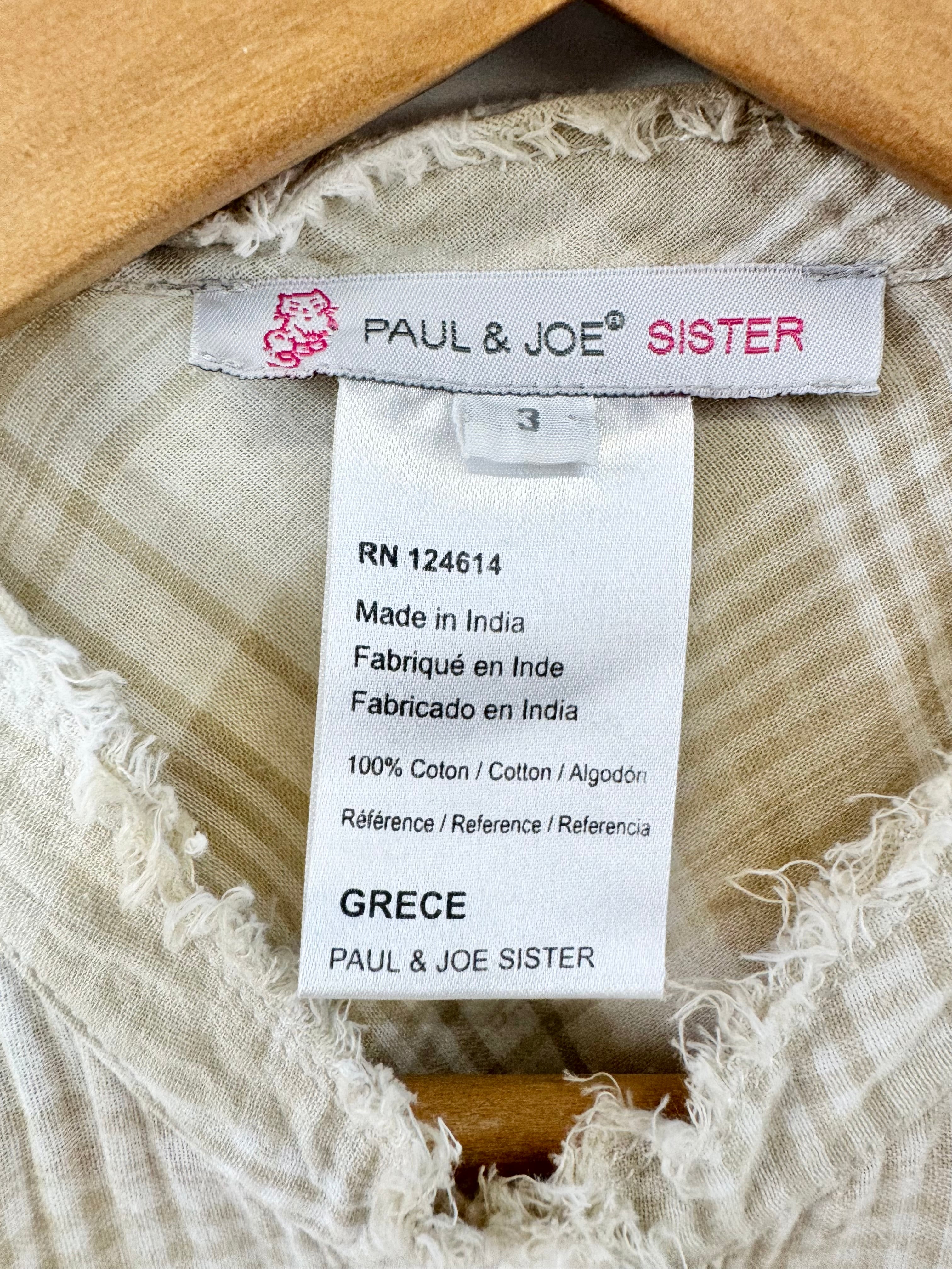 Paul and Joe Sister Check Shirt - AU12/14